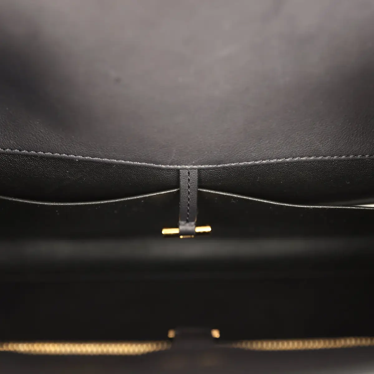The Row The Row East West Margaux Bag Black Saddle Leather Gold Hardware | Thumbnail 12 The Row The Row East West Margaux Bag Black Saddle Leather Gold Hardware | Thumbnail 12