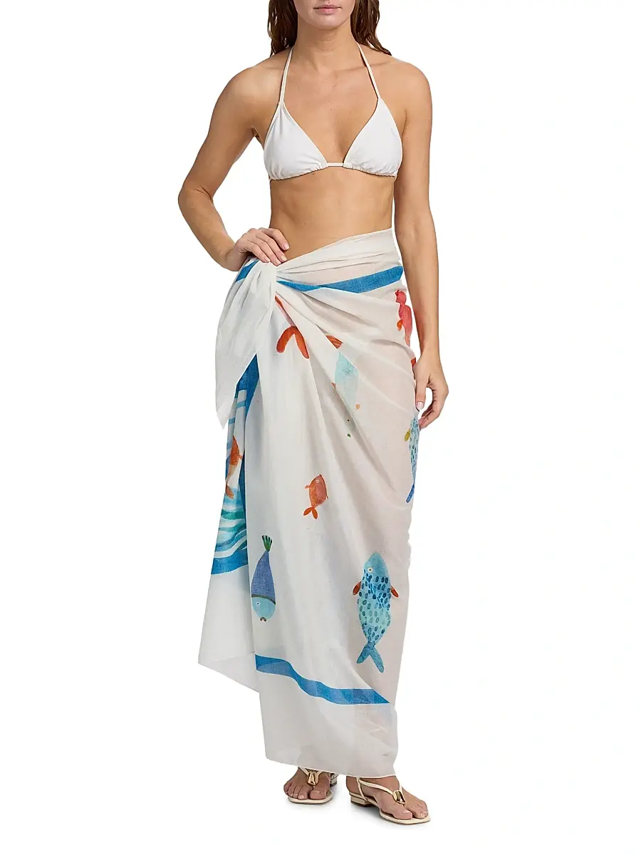 Milly Women's Under The Ocean Sarong | Thumbnail 2