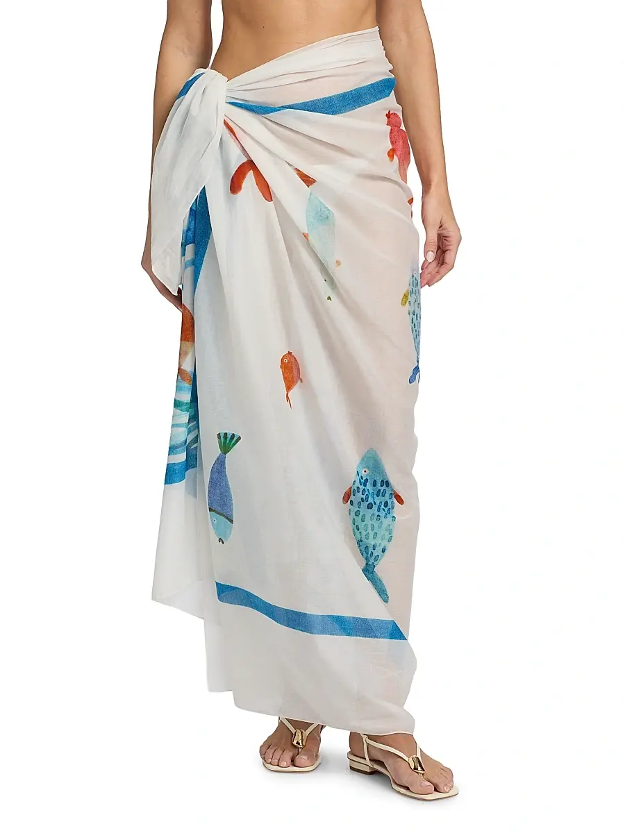 Milly Women's Under The Ocean Sarong | Thumbnail 3