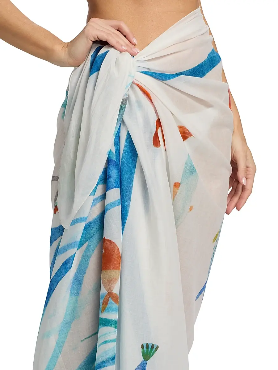 Milly Women's Under The Ocean Sarong | Thumbnail 5