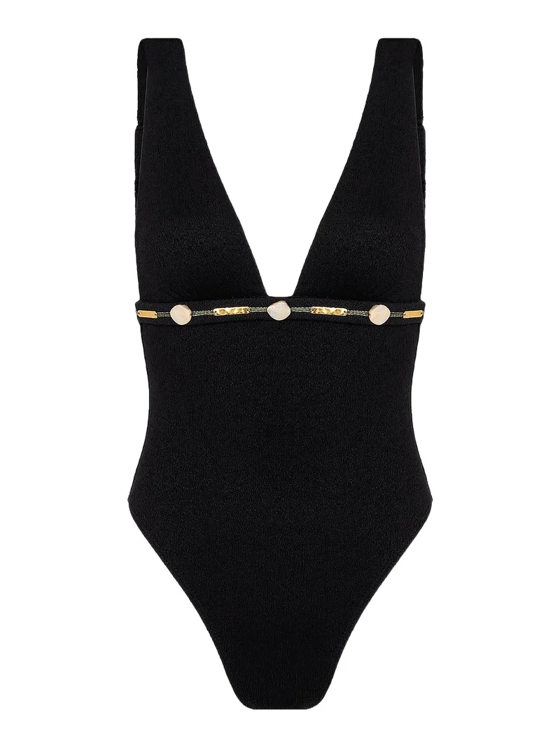 Women's Edith Embellished Brazilian-Cut One-Piece Swimsuit