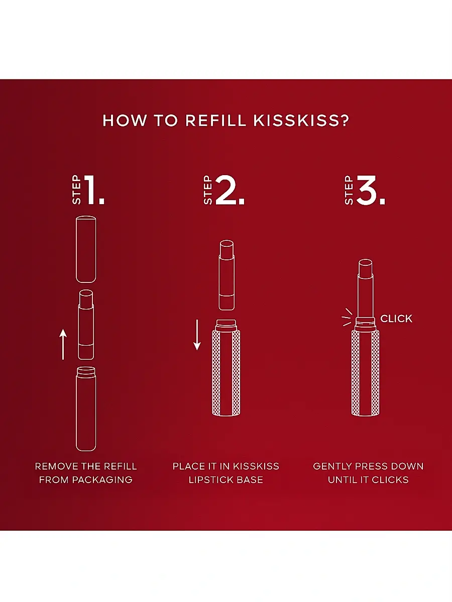 Guerlain KissKiss Blur Matte Long-Wearing Lipstick Refill | Thumbnail 3 Guerlain KissKiss Blur Matte Long-Wearing Lipstick Refill | Thumbnail 3