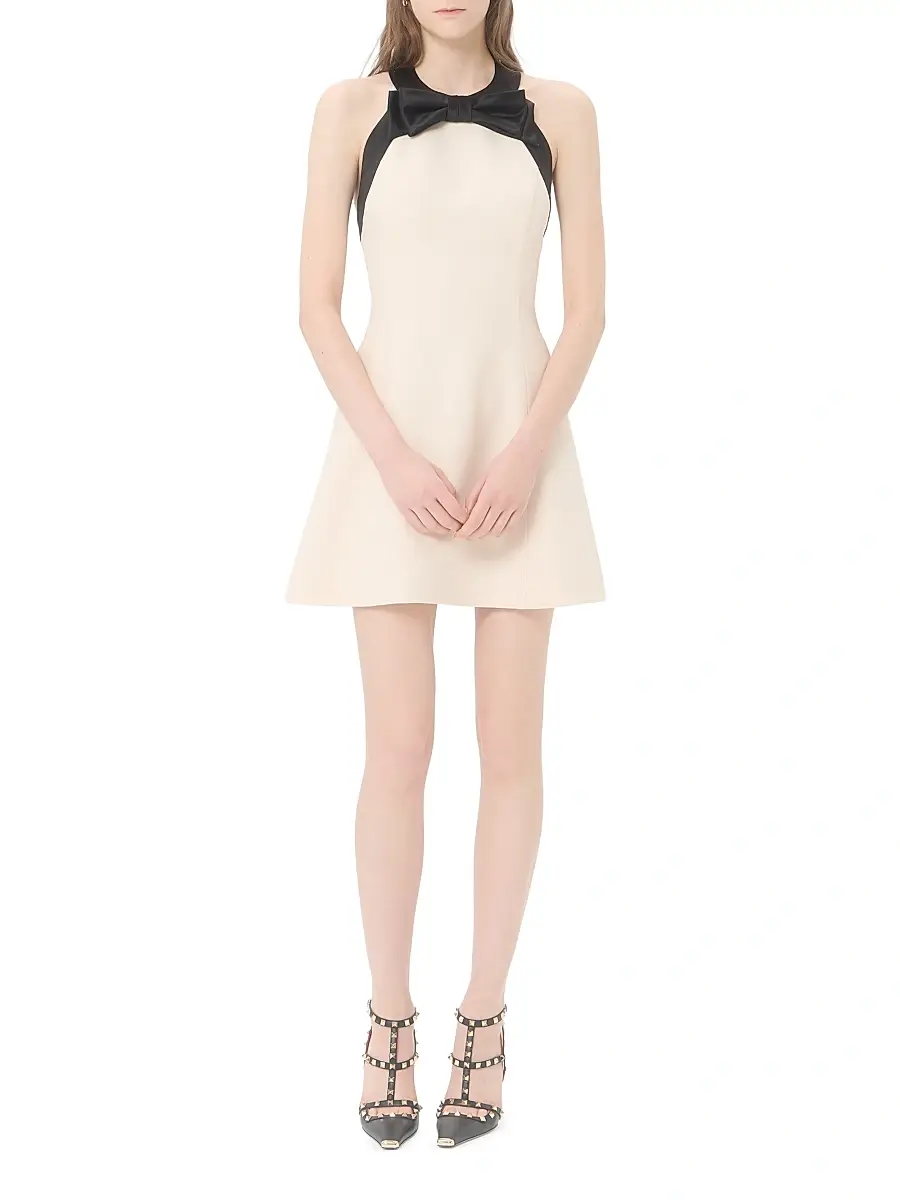 Valentino Women's Crepe Couture Short Dress | Thumbnail 2 Valentino Women's Crepe Couture Short Dress | Thumbnail 2