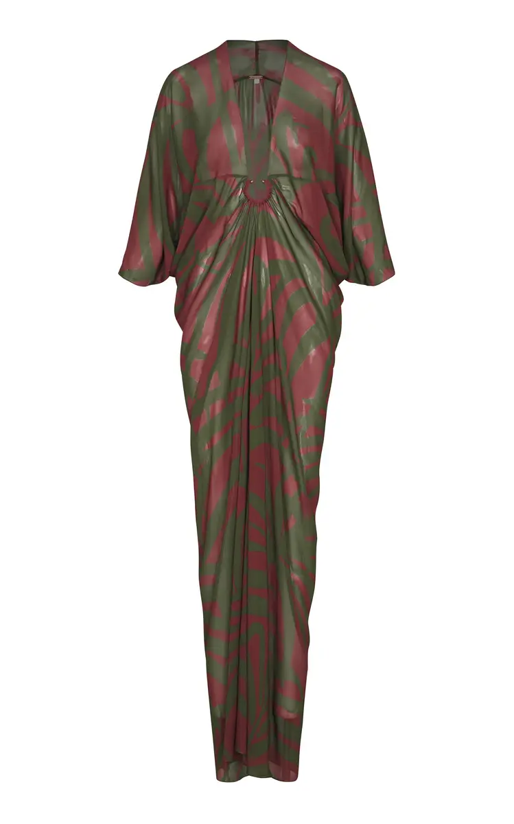 Sensory Tapestry Chiffon Maxi Dress