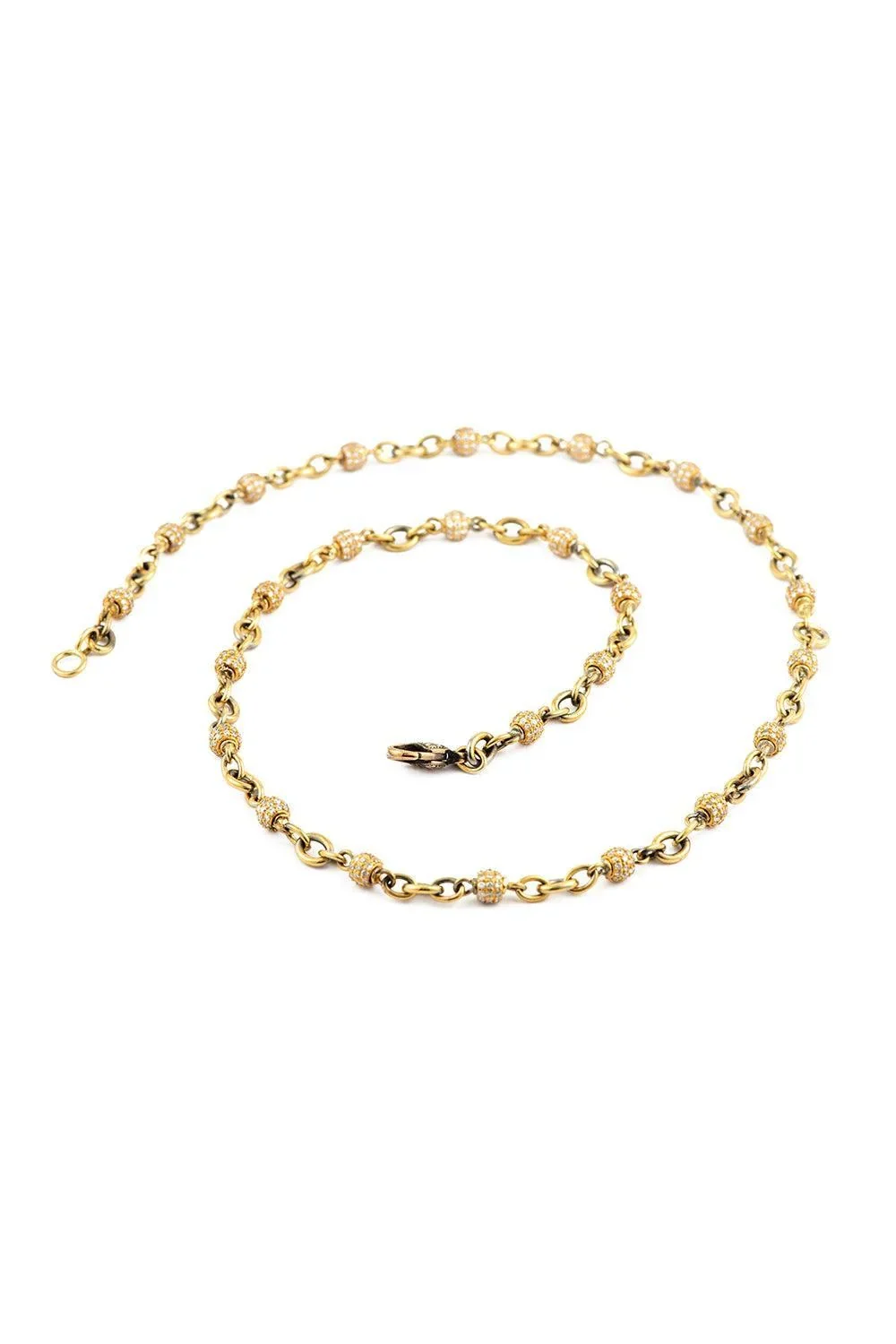 Diamond Beaded Necklace