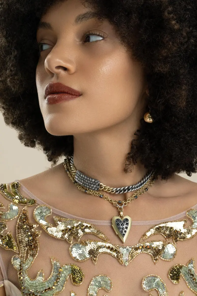 Sylva & Cie Diamond Section Necklace | Thumbnail 4 Sylva & Cie Diamond Section Necklace | Thumbnail 4