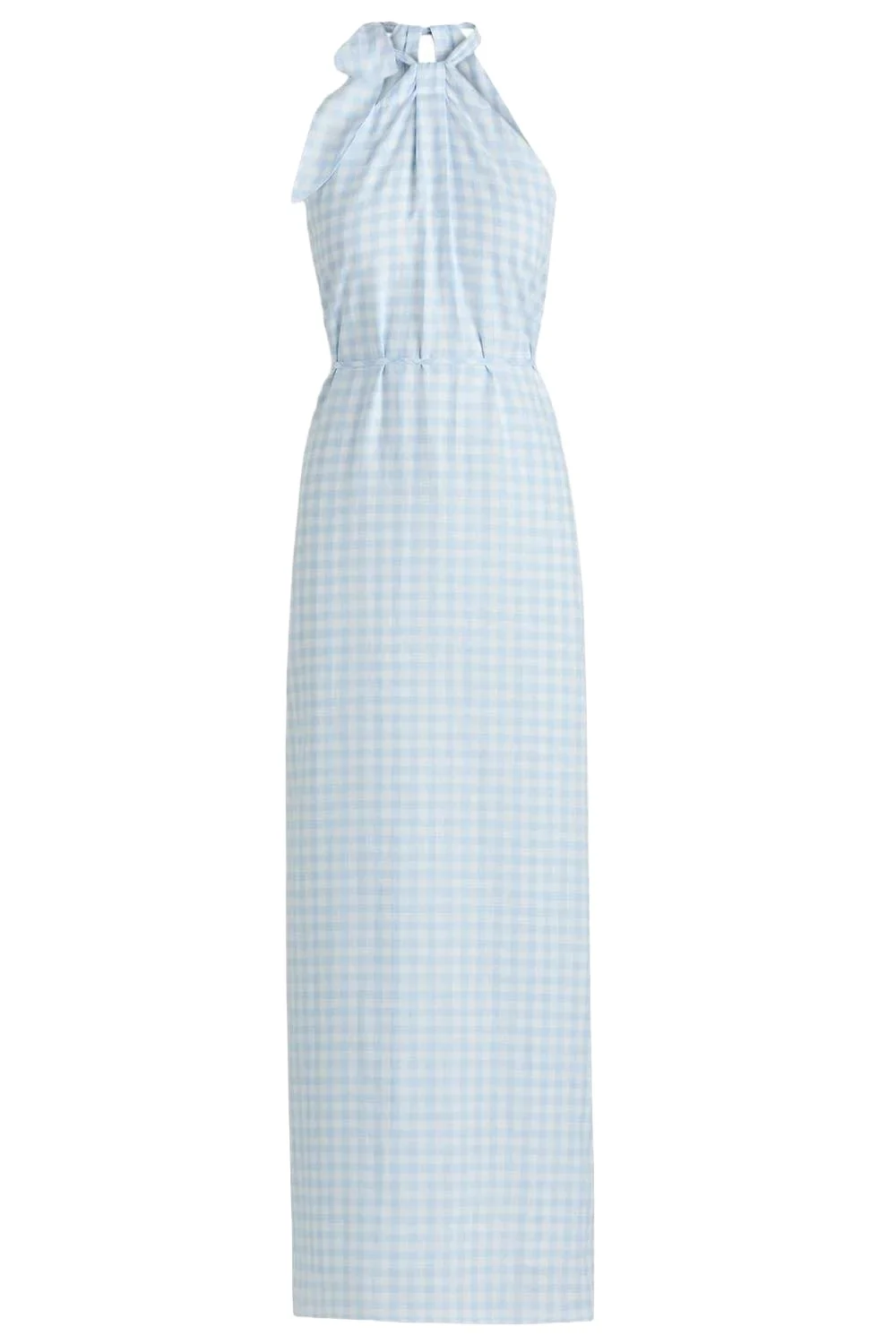 Scanlan Theodore Tie Neck Dress - Blue White