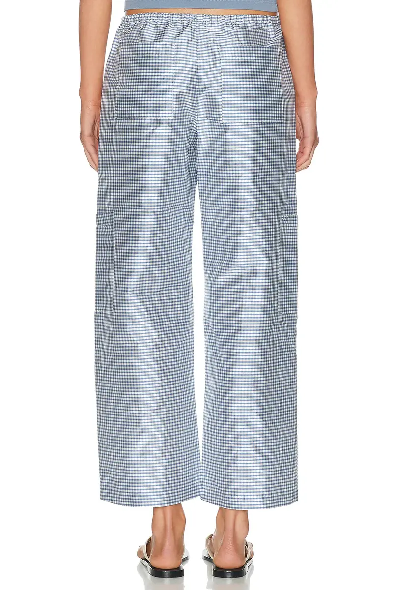 DONNI. The Taffeta Gingham Drawstring Cargo Pant | Thumbnail 4 DONNI. The Taffeta Gingham Drawstring Cargo Pant | Thumbnail 4