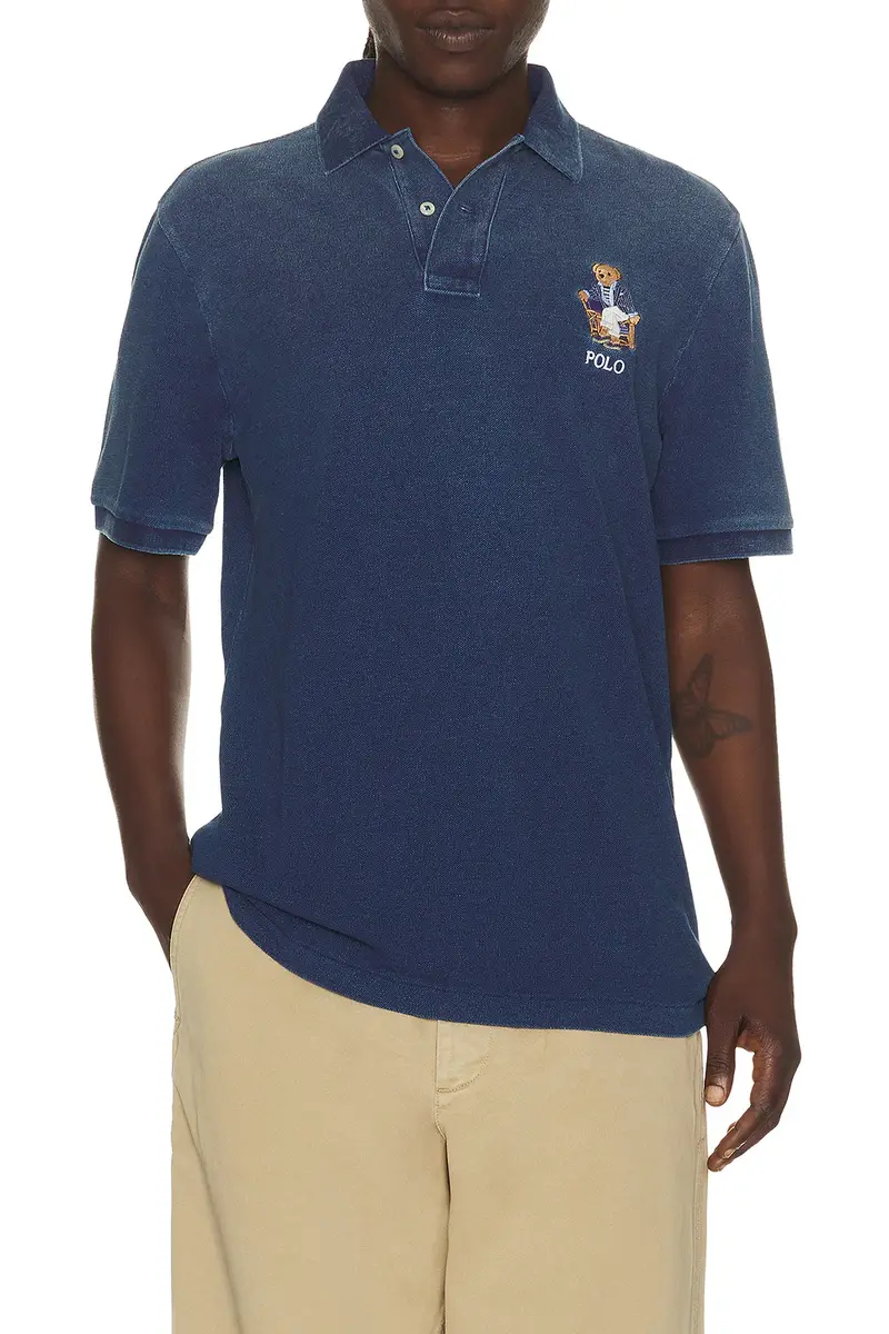 Polo Ralph Lauren Short Sleeve Mesh Novelty Bear Polo | Thumbnail 2 Polo Ralph Lauren Short Sleeve Mesh Novelty Bear Polo | Thumbnail 2