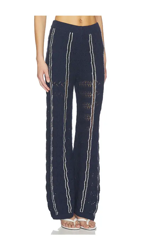 Central Park West Amber Novelty Stitch Sweater Pant | Thumbnail 2