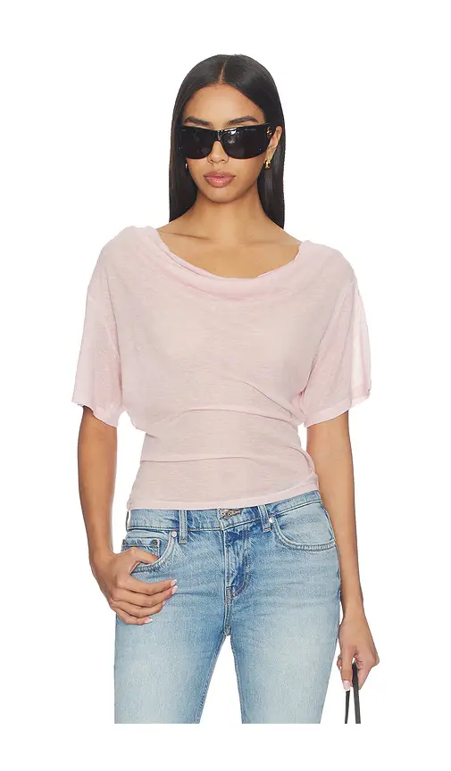 EB Denim Madeo Cowl Neck Tee | Image 1 EB Denim Madeo Cowl Neck Tee | Image 1