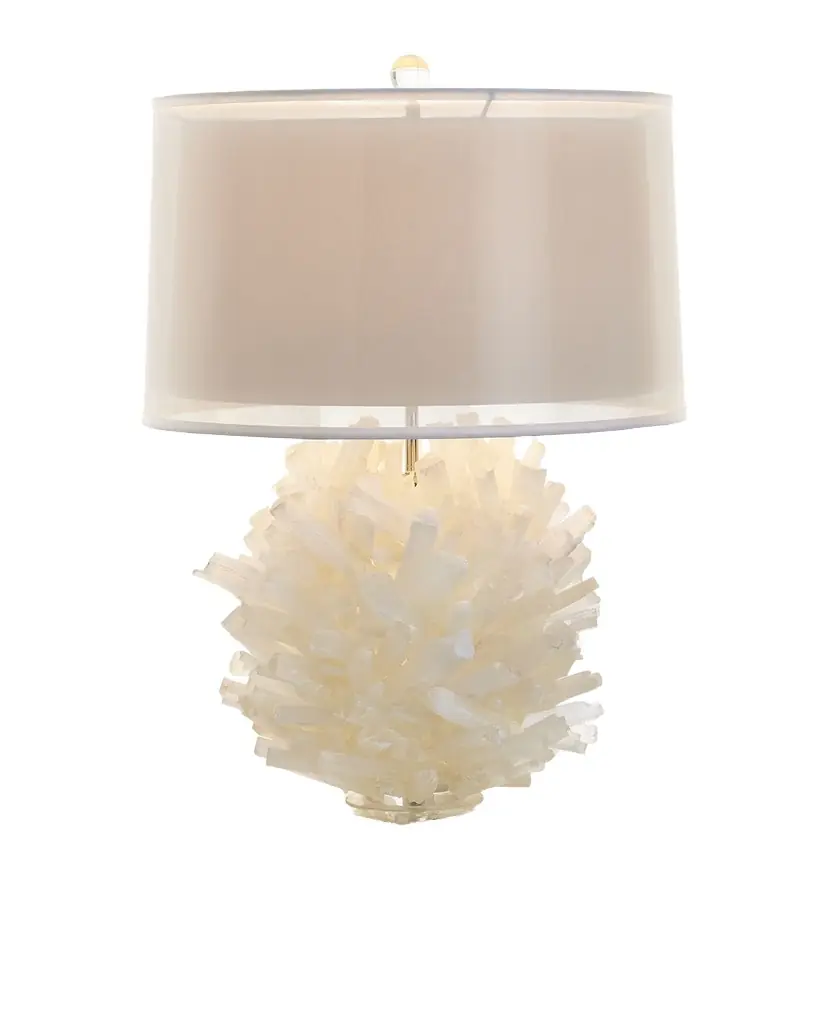 John-Richard Collection Selenite Table Lamp | Image 1 John-Richard Collection Selenite Table Lamp | Image 1
