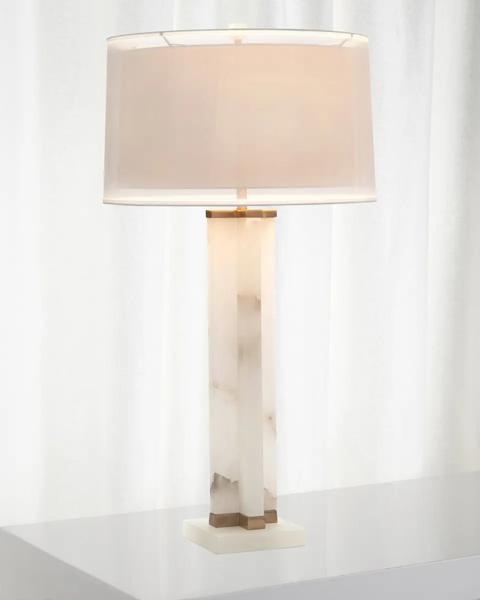 John-Richard Collection Alabaster Cross Table Lamp | Image 1 John-Richard Collection Alabaster Cross Table Lamp | Image 1