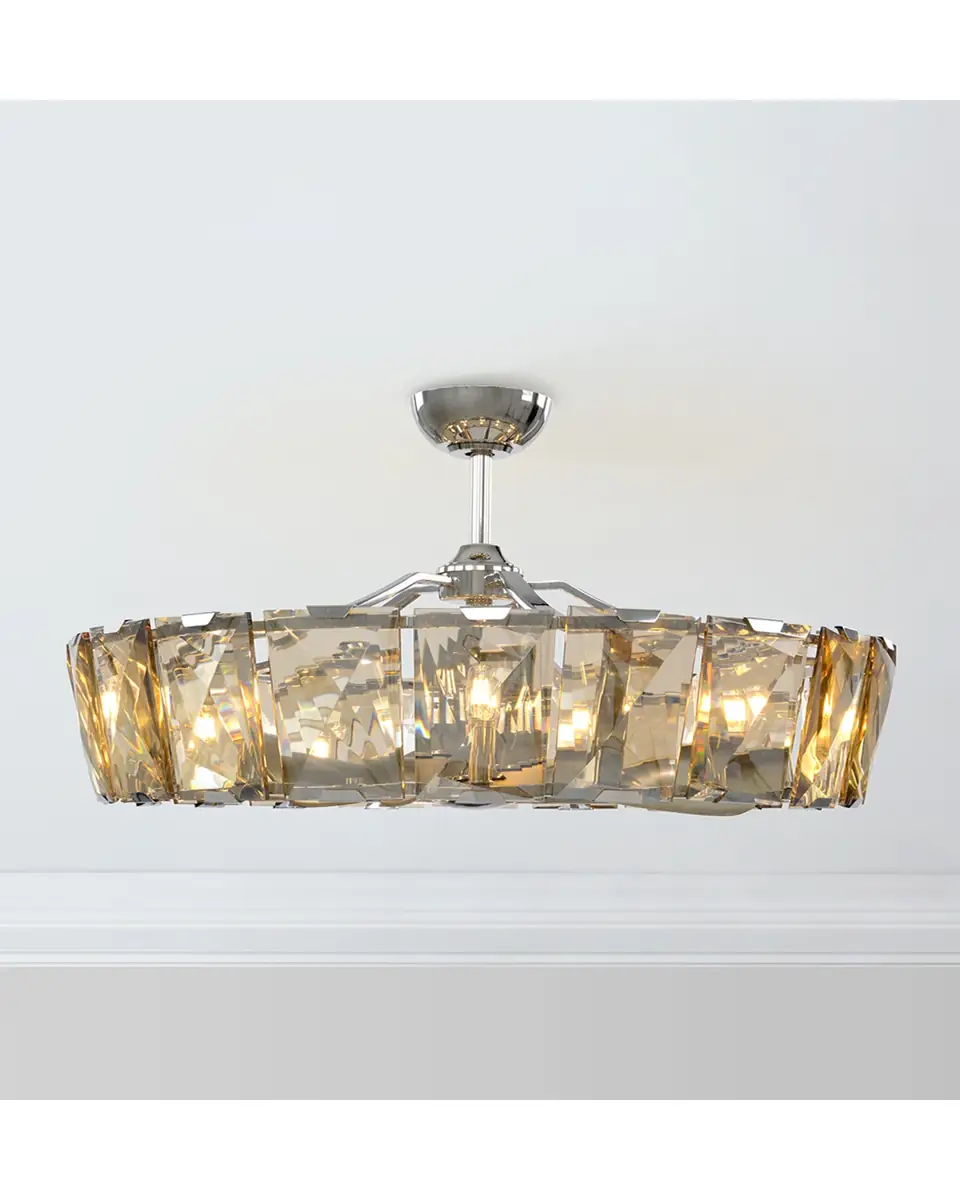 John-Richard Collection 10-Light Crystal Fandelier | Thumbnail 2 John-Richard Collection 10-Light Crystal Fandelier | Thumbnail 2