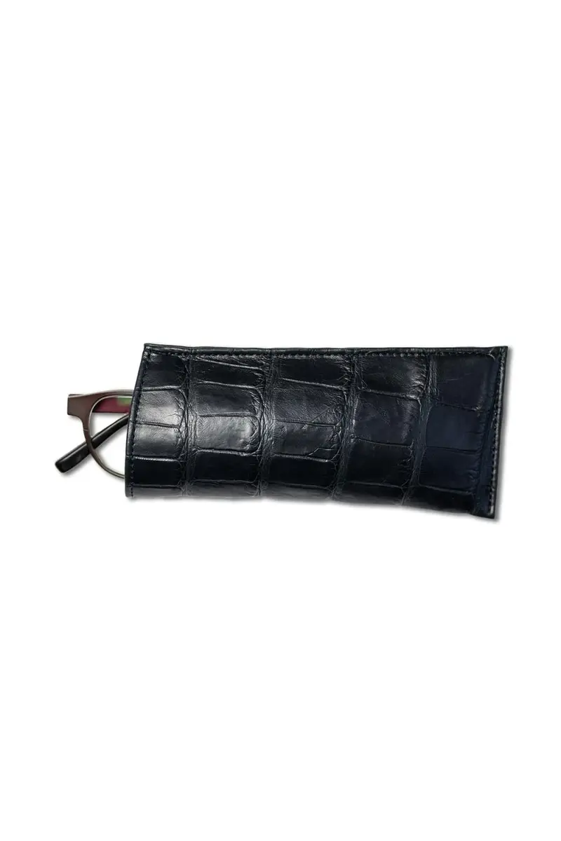 Abas Men's Alligator Eyeglass Case | Thumbnail 5 Abas Men's Alligator Eyeglass Case | Thumbnail 5
