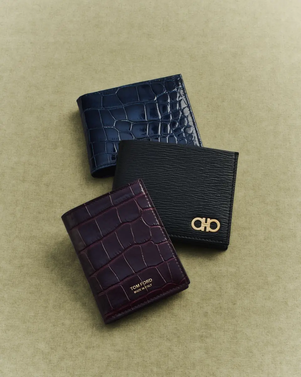 Abas Men's Glazed Alligator Bifold Wallet; Monogram Available | Thumbnail 2