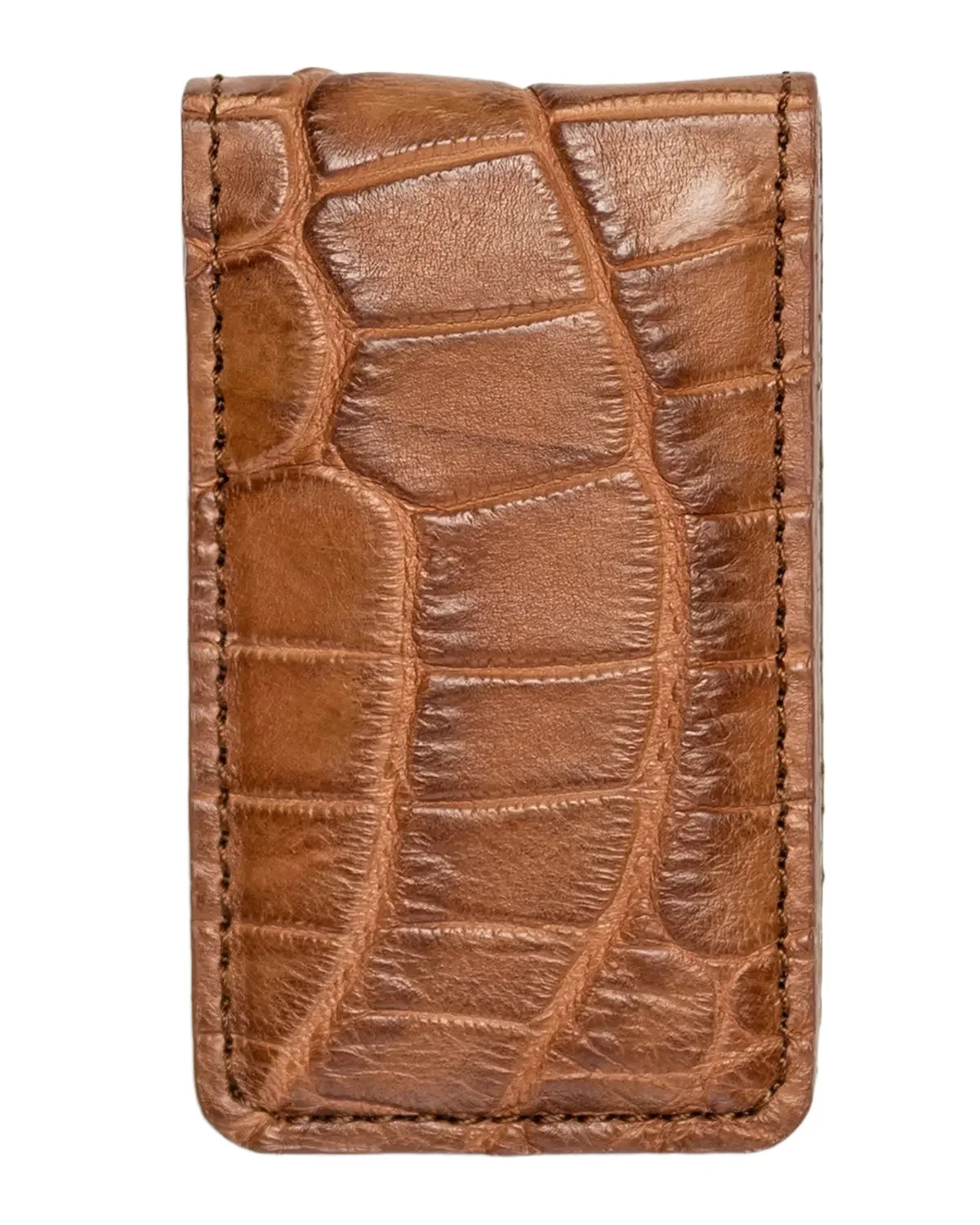 Abas Men's Magnetic Alligator Money Clip