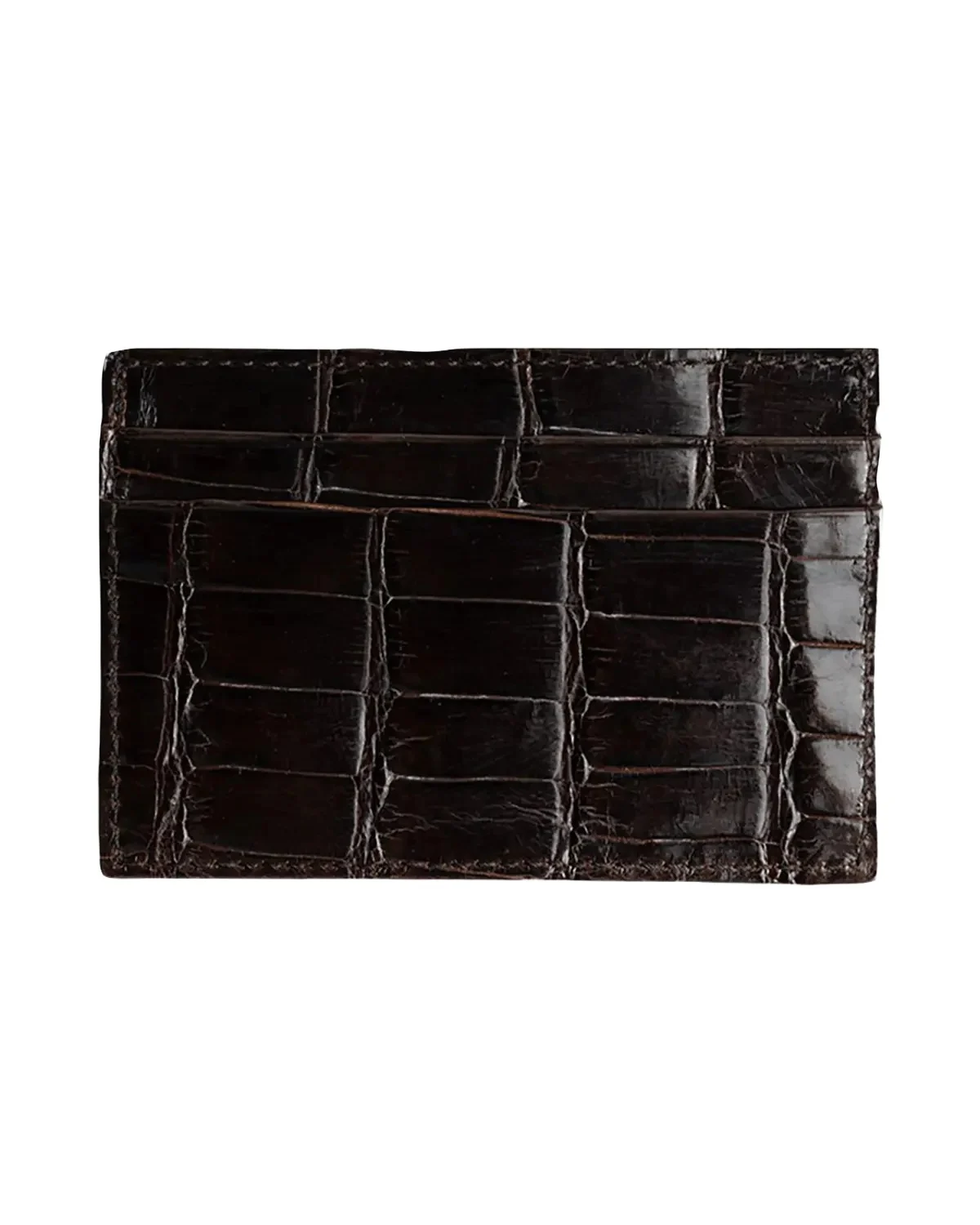 Abas Men's Alligator Leather Card Case
