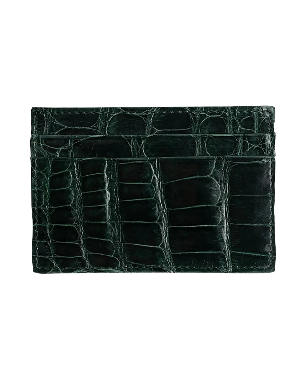 Abas Men's Alligator Leather Card Case