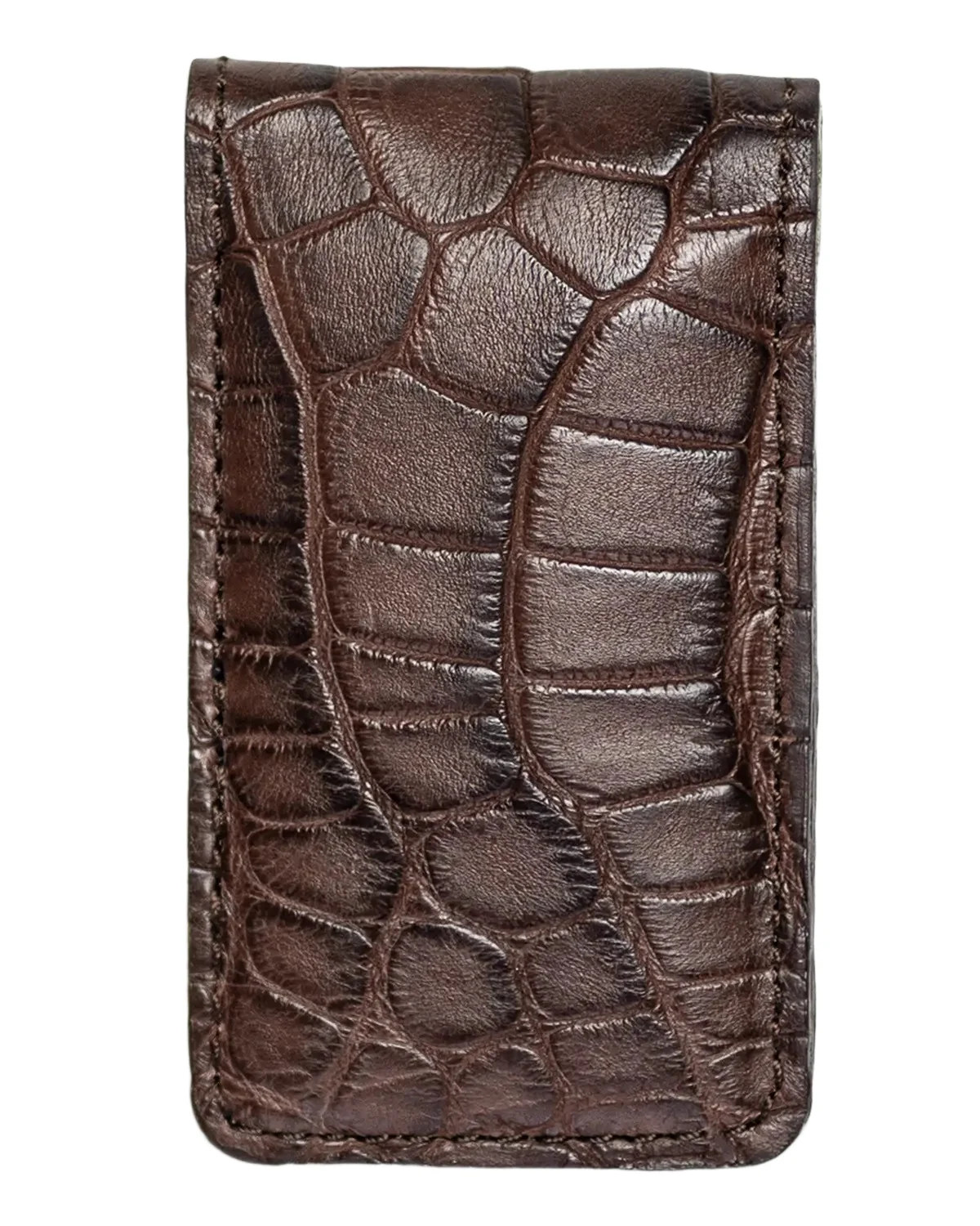 Abas Men's Magnetic Alligator Money Clip