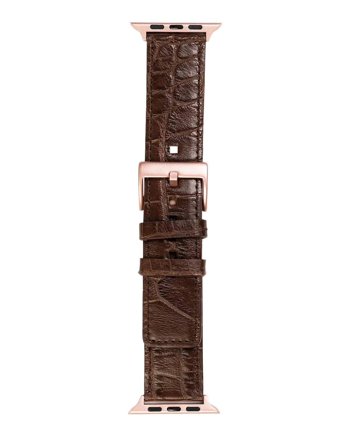 Abas Men's Apple Watch Matte Alligator Watch Strap