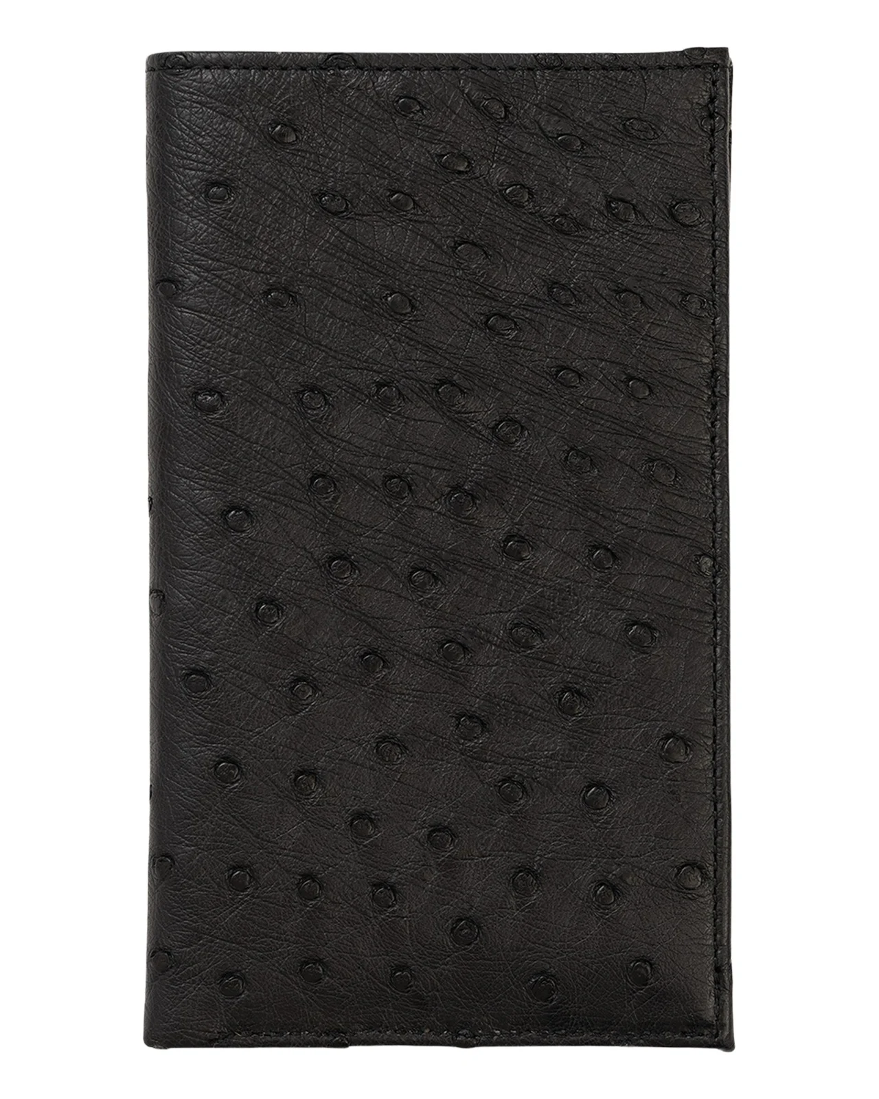 Abas Men's Matte Ostrich Leather Coat Wallet