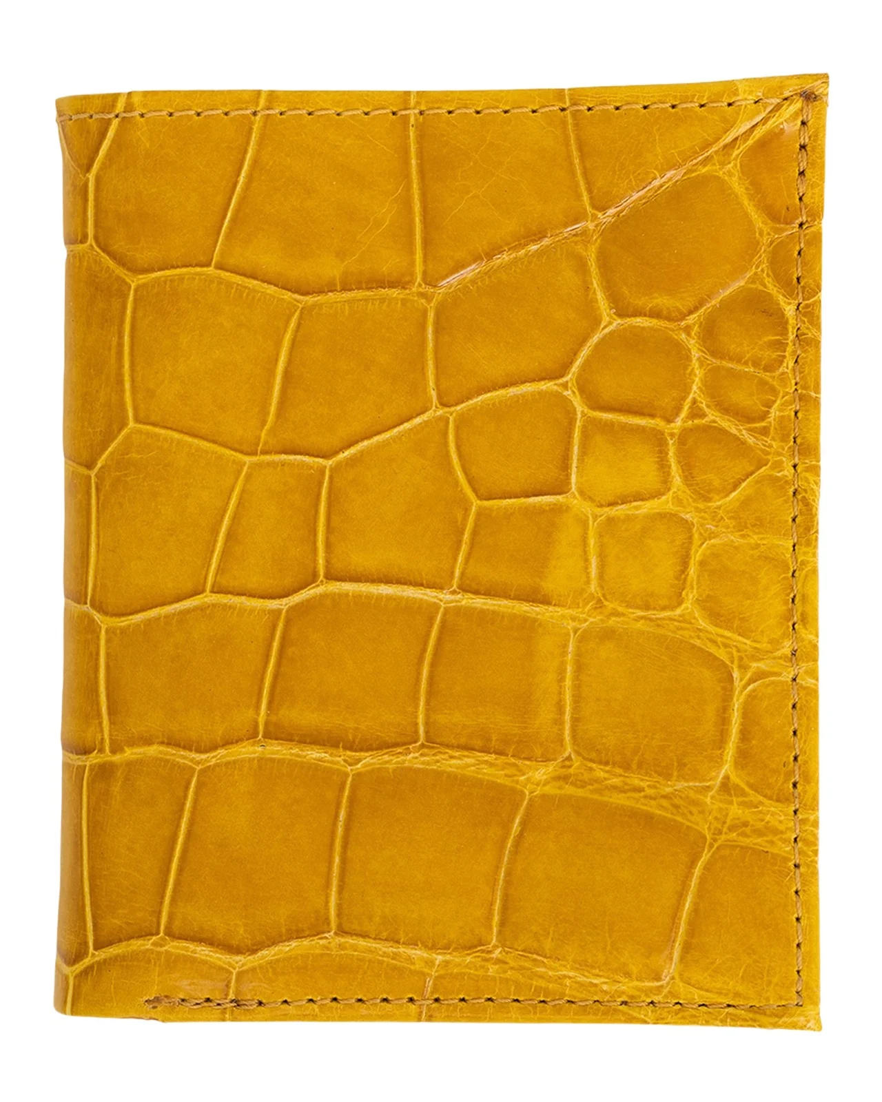 Abas Men's Glazed Alligator Compact Wallet; Monogram Available