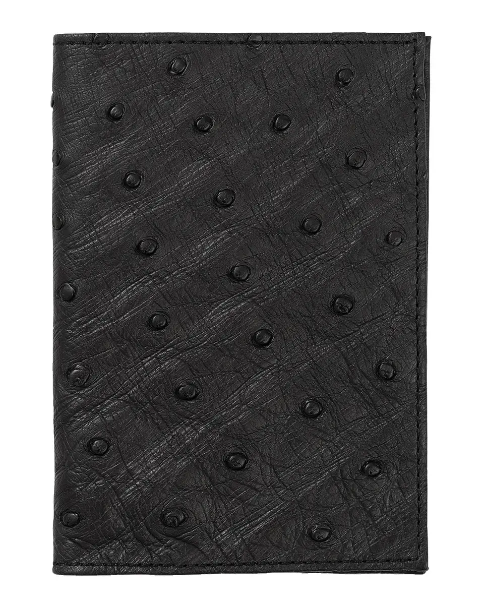 Abas Ostrich Leather Passport Booklet | Thumbnail 3 Abas Ostrich Leather Passport Booklet | Thumbnail 3