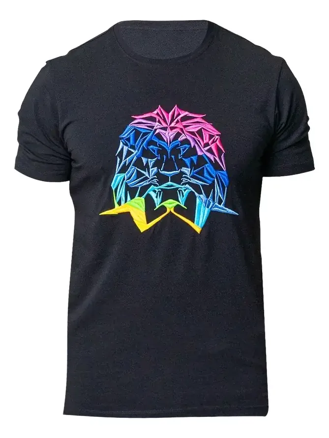 Men's Neon Embroidered T-Shirt Men's Neon Embroidered T-Shirt