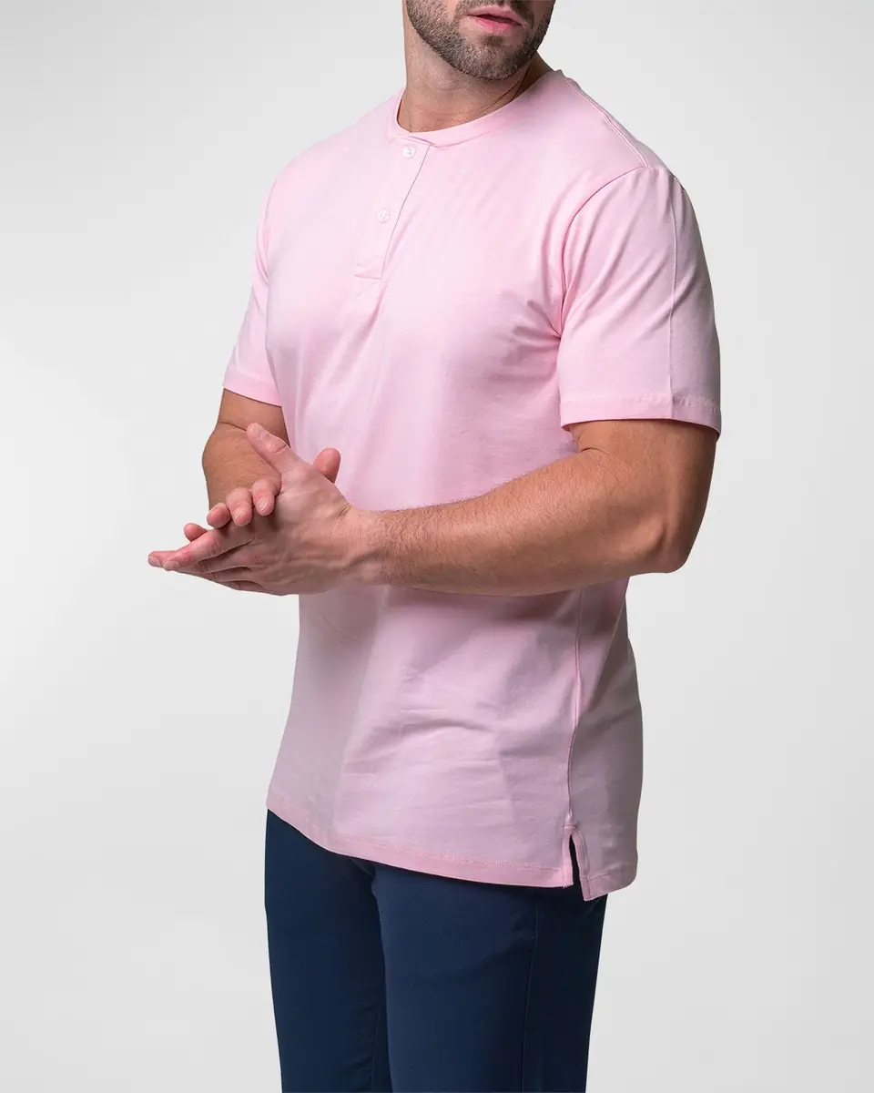 Maceoo Men's Core Henley Shirt | Thumbnail 3