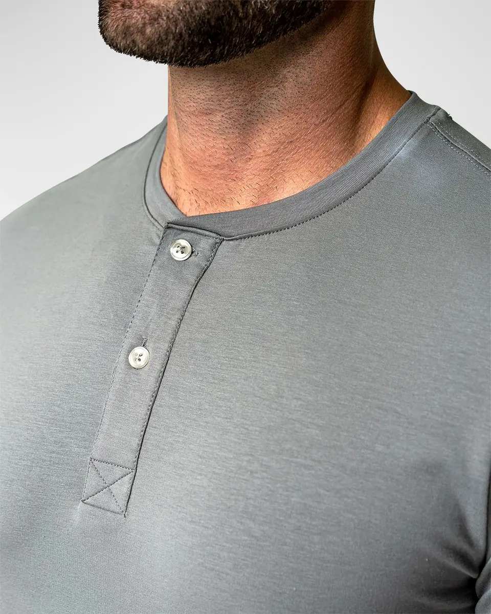 Maceoo Men's Core Henley Shirt | Thumbnail 4