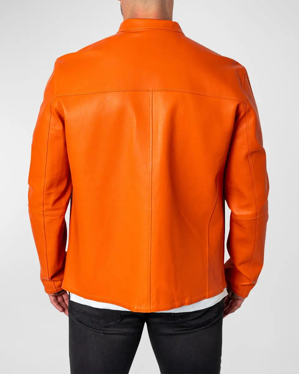 Maceoo Men's Leather Lab Jacket | Thumbnail 2 Maceoo Men's Leather Lab Jacket | Thumbnail 2