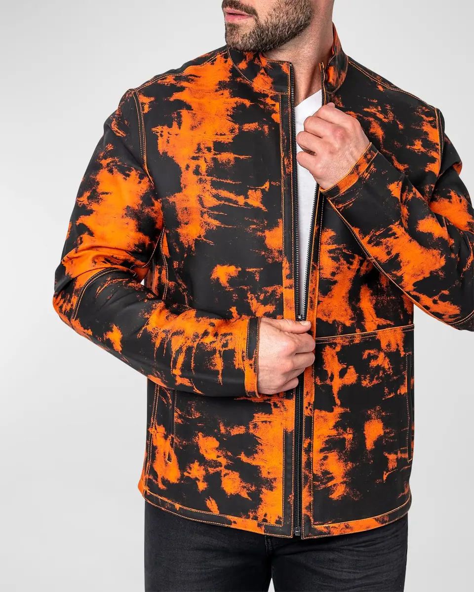 Maceoo Men's Leather Lab Jacket | Thumbnail 4 Maceoo Men's Leather Lab Jacket | Thumbnail 4