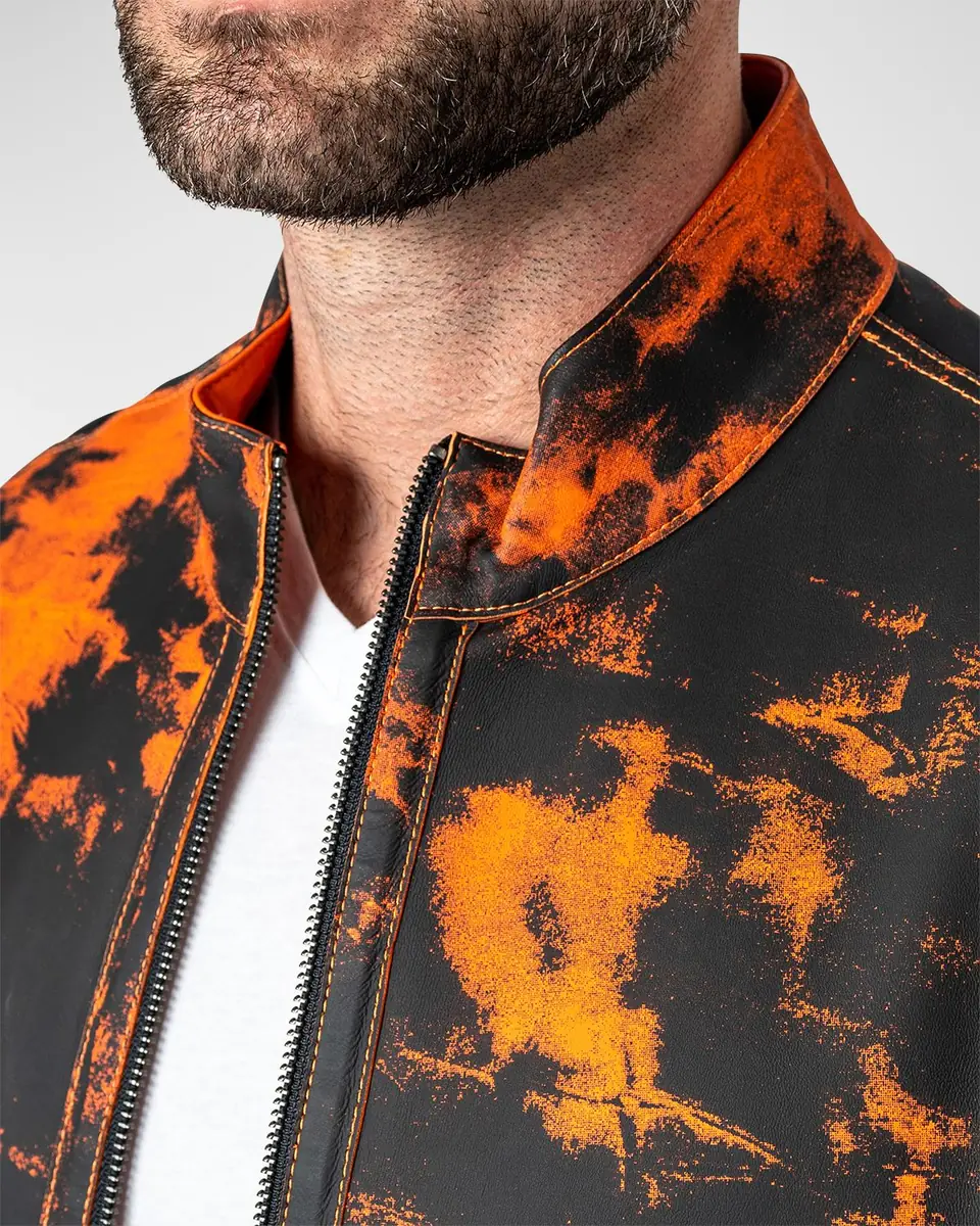 Maceoo Men's Leather Lab Jacket | Thumbnail 5 Maceoo Men's Leather Lab Jacket | Thumbnail 5
