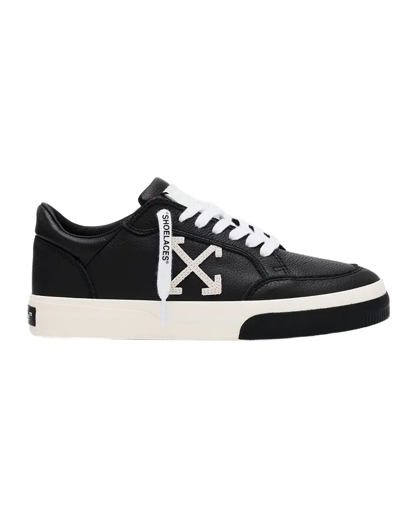 Off-White Vulcanized Leather Low-Top Sneakers | Image 1 Off-White Vulcanized Leather Low-Top Sneakers | Image 1