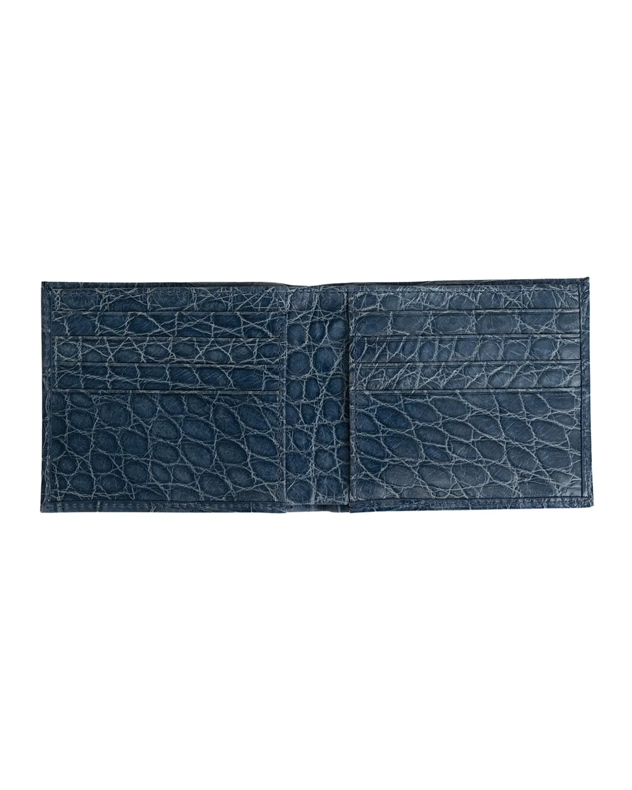 Abas Men's Glazed Alligator Bifold Wallet; Monogram Available