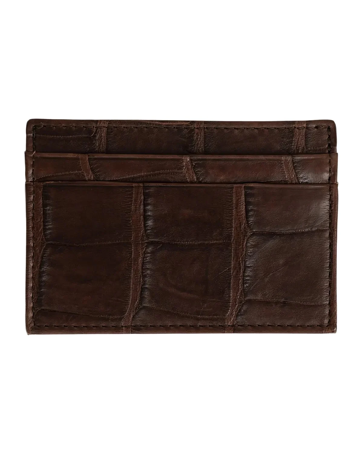Abas Men's Soft Alligator Leather Card Holder