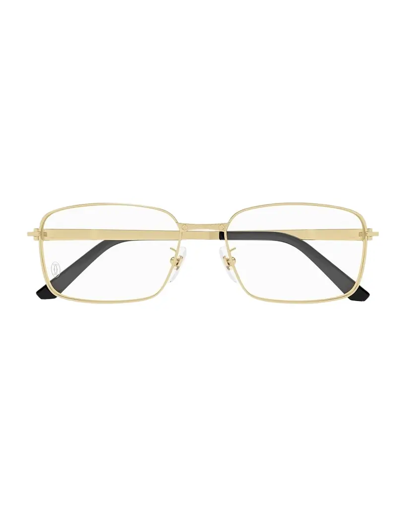 Cartier Men's CT0555OA Titanium Rectangle Optical Frames | Image 1 Cartier Men's CT0555OA Titanium Rectangle Optical Frames | Image 1