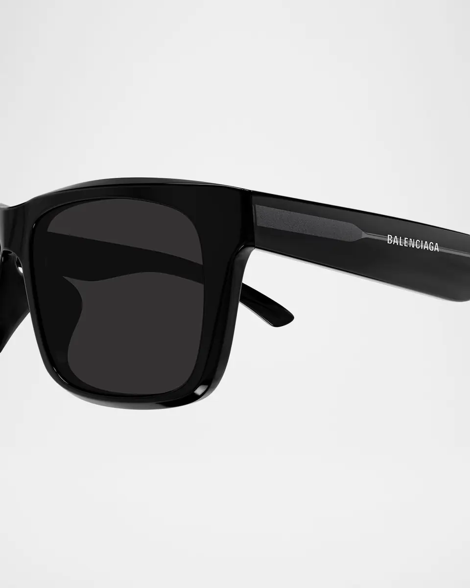 Balenciaga Men's Acetate Rectangle Sunglasses | Thumbnail 3