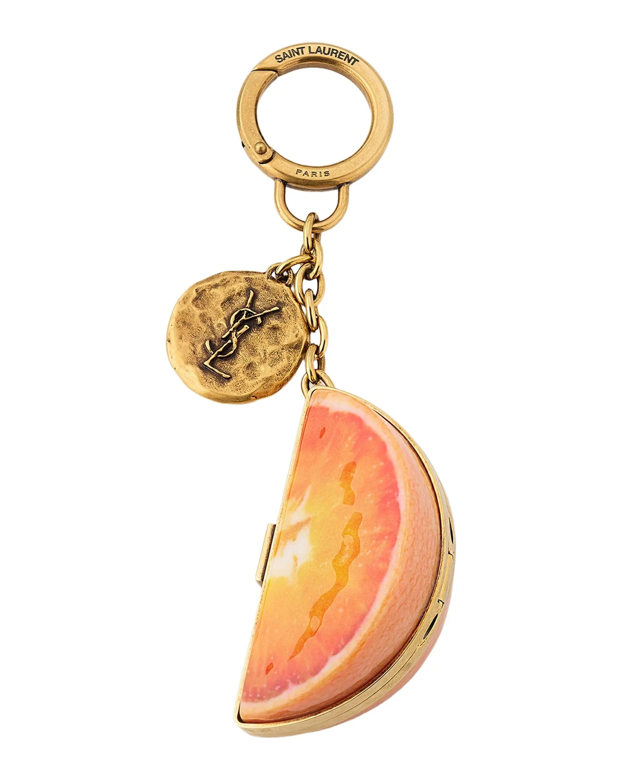 Saint Laurent YSL Resin Orange Keyring