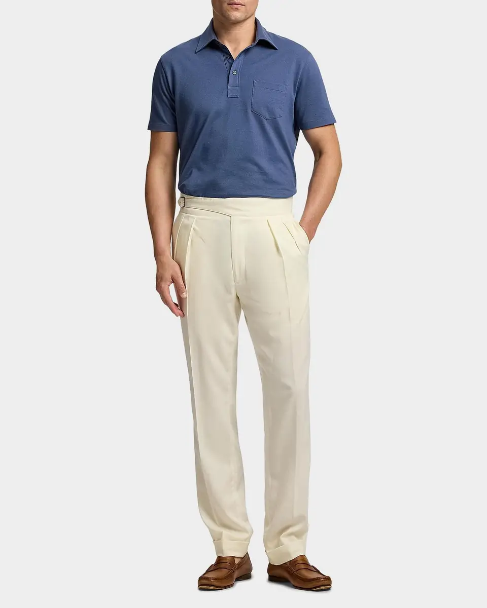 Ralph Lauren Purple Label Cotton-Cashmere Piqué Polo Shirt | Thumbnail 2 Ralph Lauren Purple Label Cotton-Cashmere Piqué Polo Shirt | Thumbnail 2