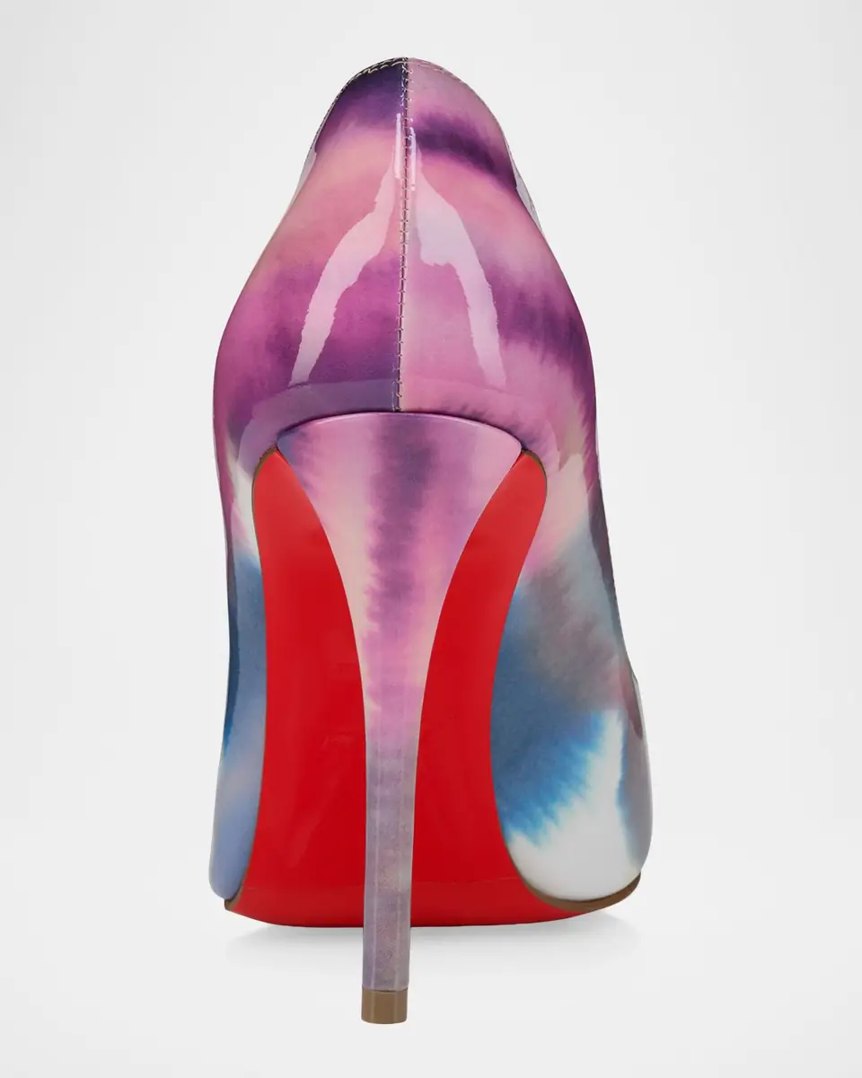 Christian Louboutin 100mm Miss Z Tie-Dye Patent Leather Pumps | Thumbnail 2 Christian Louboutin 100mm Miss Z Tie-Dye Patent Leather Pumps | Thumbnail 2