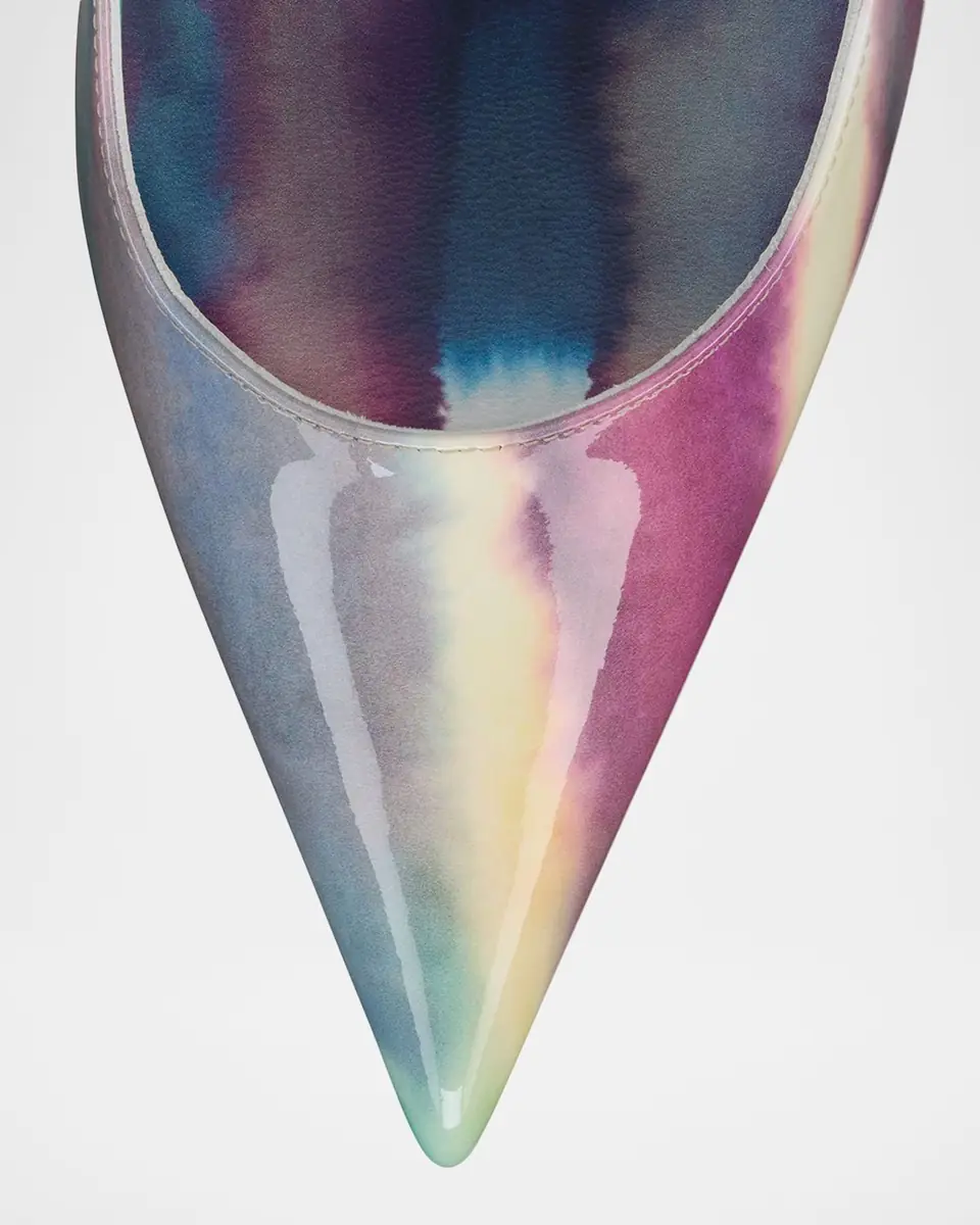 Christian Louboutin 100mm Miss Z Tie-Dye Patent Leather Pumps | Thumbnail 3 Christian Louboutin 100mm Miss Z Tie-Dye Patent Leather Pumps | Thumbnail 3