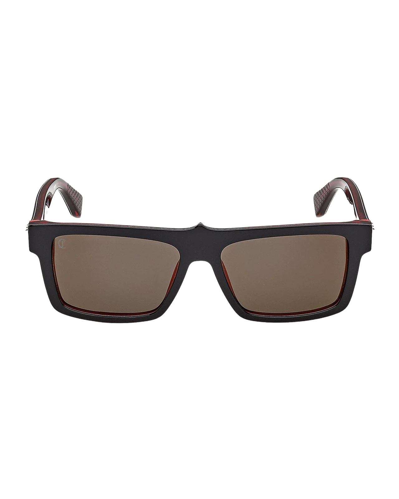 Men's Temple-Spike Acetate Rectangle Sunglasses