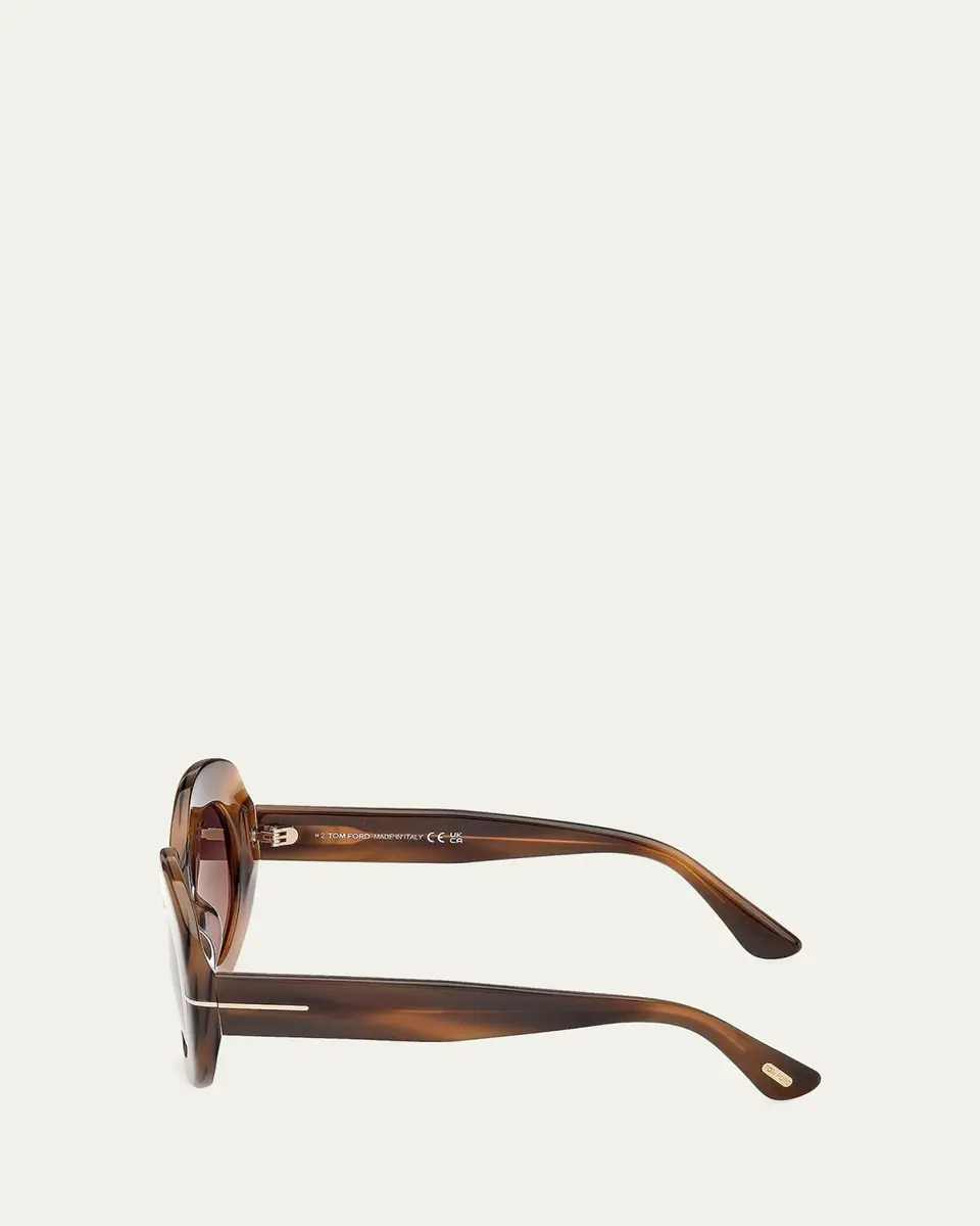 Tom Ford Claudette 51MM Oval Sunglasses | Thumbnail 3