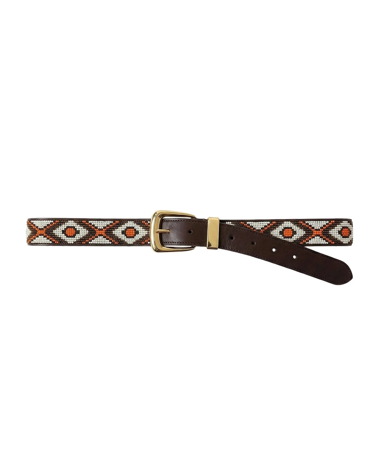 Arch Beaded Leather Belt Arch Beaded Leather Belt