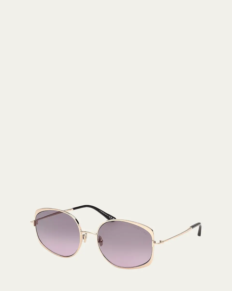 Tom Ford Abbey 58MM Geometric Sunglasses | Thumbnail 2 Tom Ford Abbey 58MM Geometric Sunglasses | Thumbnail 2