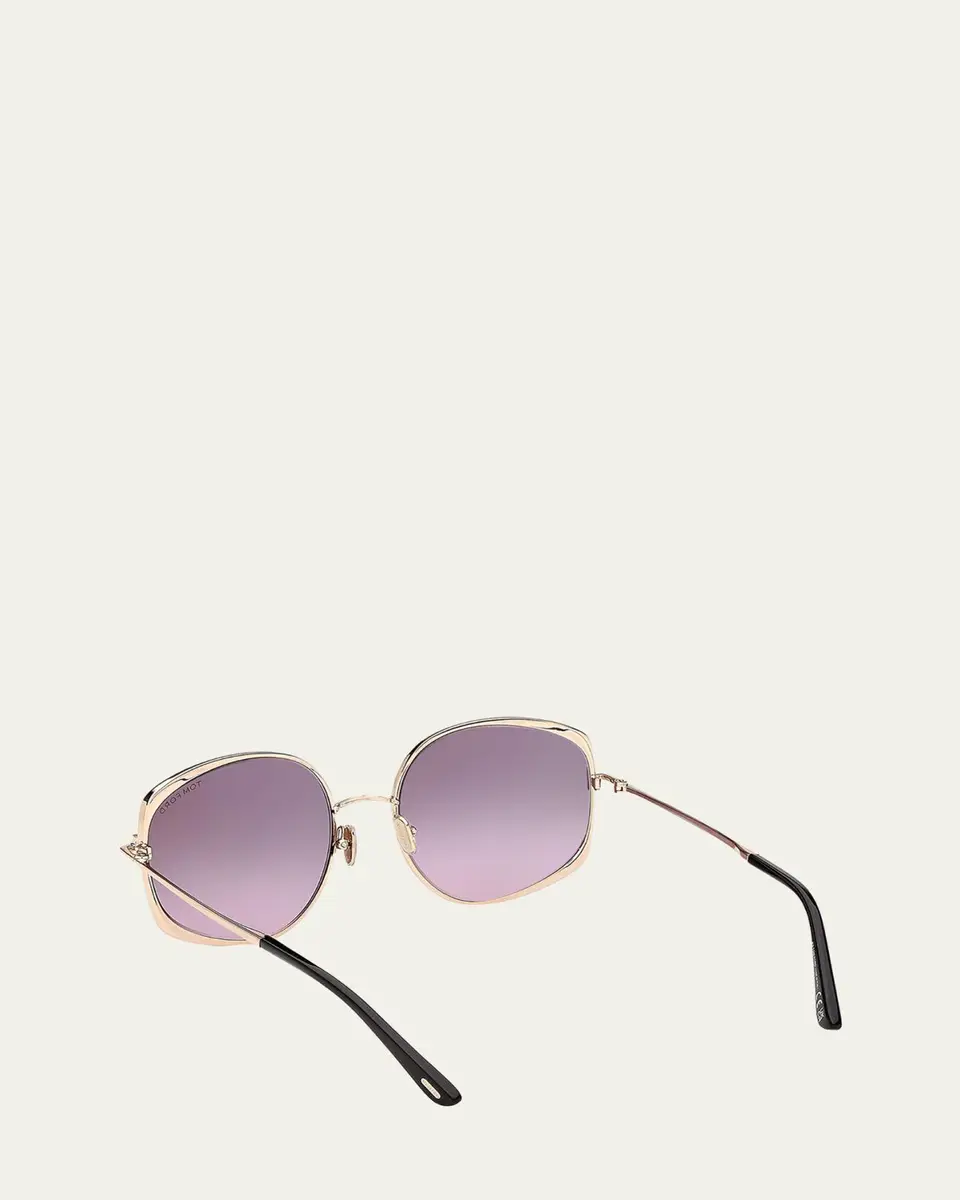Tom Ford Abbey 58MM Geometric Sunglasses | Thumbnail 4 Tom Ford Abbey 58MM Geometric Sunglasses | Thumbnail 4