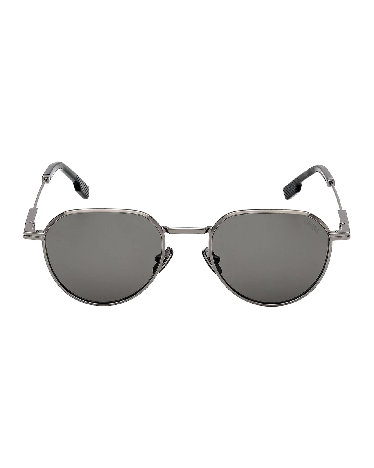 Zegna Men's Metal Round Sunglasses