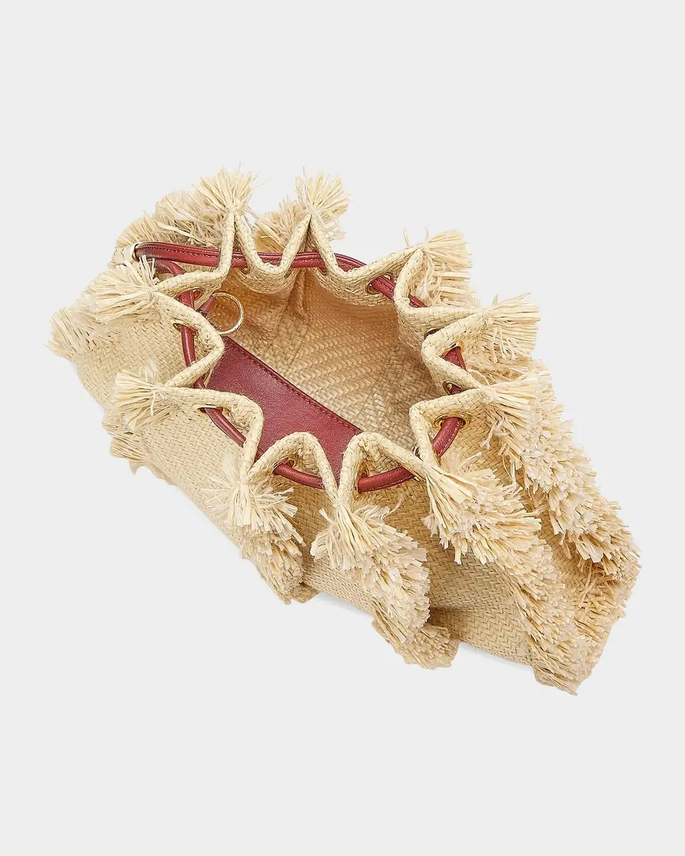 Ulla Johnson Adria Small Fringed Raffia-Effect Crossbody Bag | Thumbnail 4 Ulla Johnson Adria Small Fringed Raffia-Effect Crossbody Bag | Thumbnail 4